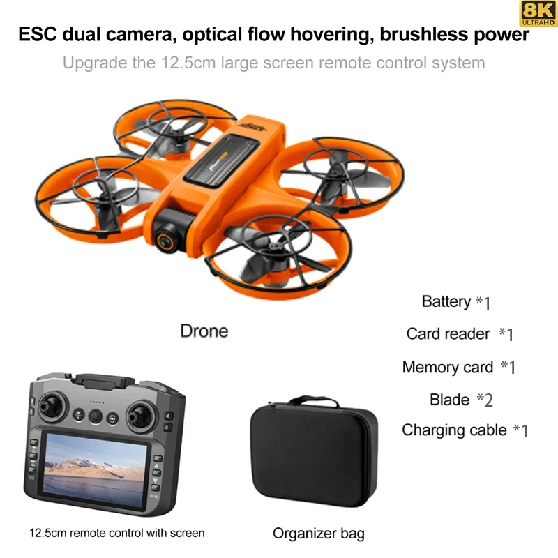 Xiaomi S156 Drone 8K HD Dubbele camera 3 batterij 5G WiFi FPV borstelloze motoren Optische stroom Hover vermijden GPS Vierassige drone