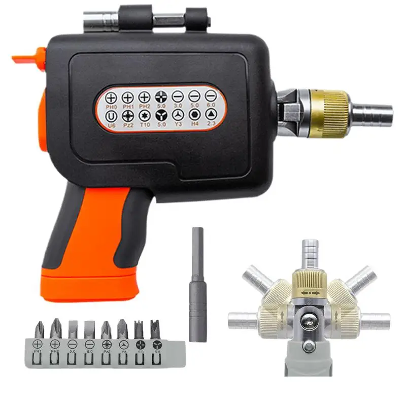

Ratcheting Screwdriver Multifunctional Screwdriver With Magnetic Bits Electronics Repair Tool Kit Pop Out Bit Storage Design Nut