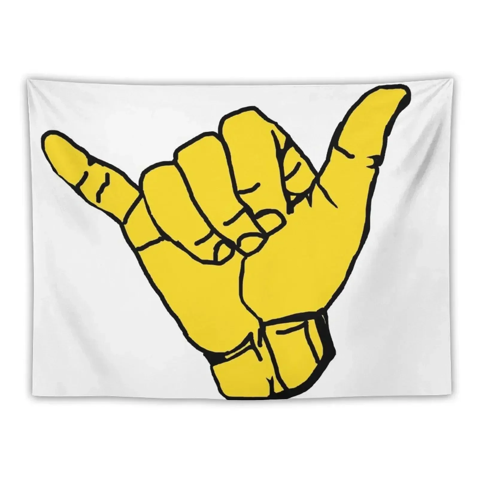 

Yellow Shaka Tapestry Room Aesthetic Carpet On The Wall Tapestry