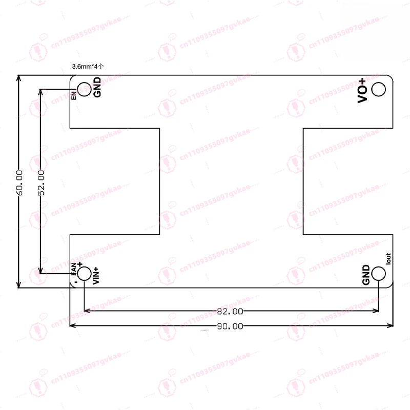 DC-DC step-down power supply module output adjustable power supply board 600W50A high power 1V-12V