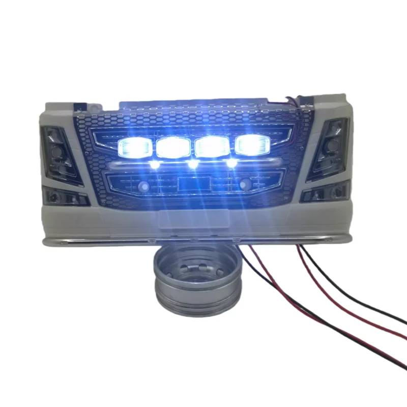 Intake Hood Light Spotlight for Tamiya 1/14 RC Truck Sca 770s 56360 Volvo 56323 Upgrade Parts