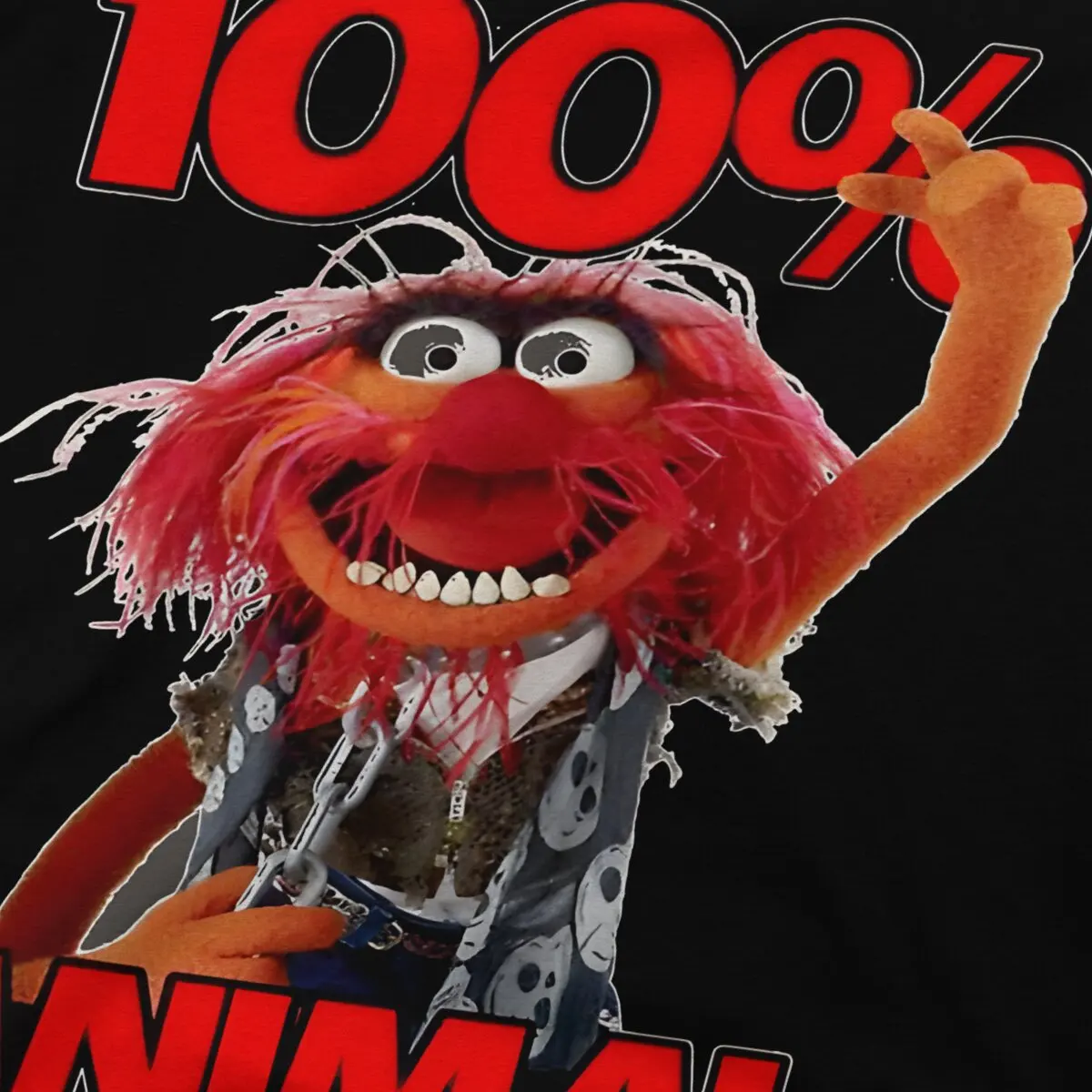 The Muppet Show 100 Animal T Shirt Harajuku Punk Men\'s Tshirt Polyester Short Sleeve