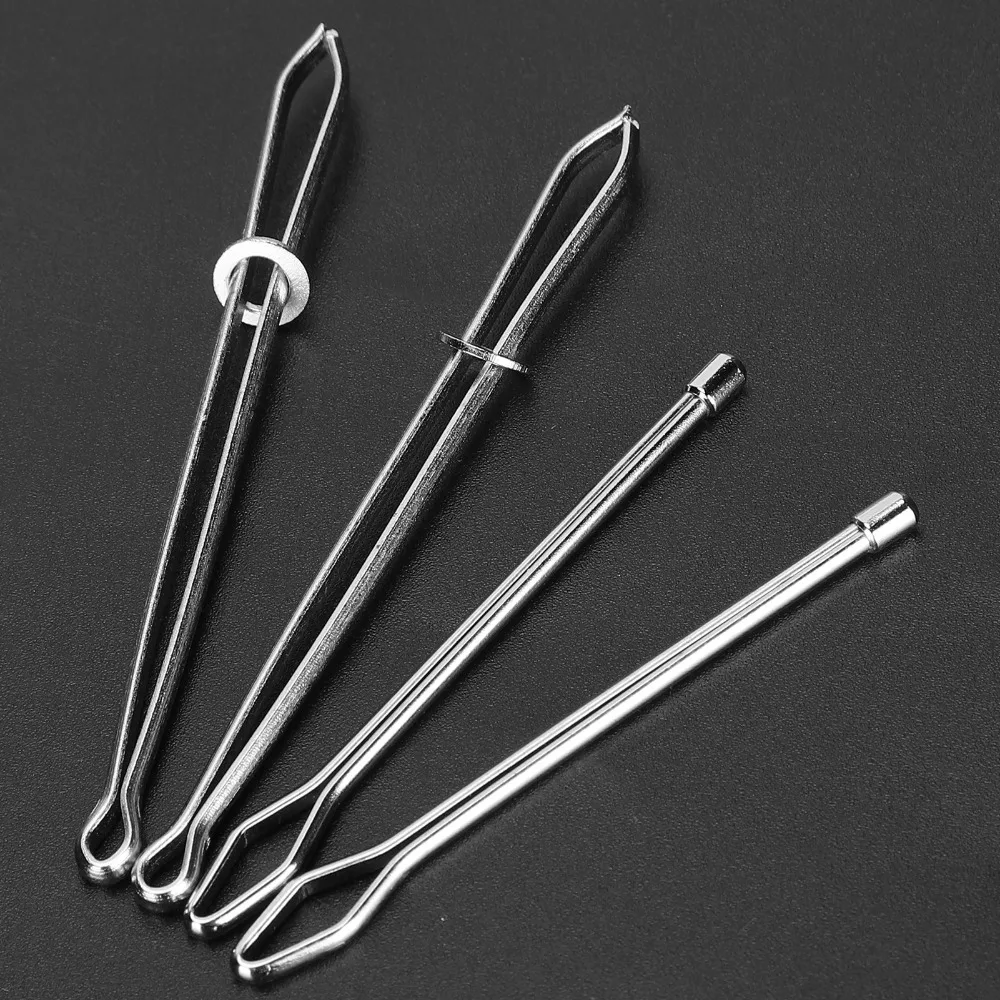 20Pcs Easy Metal Clip Rope Threader Tool Easy Quick Insert Elastic Cord Threader Sewing Tweezer Tool For Hoodies