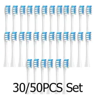 30/50PCS Vacuum Brush for Oclean X/ X PRO/ Z1/ F1/ One/ Air 2 /SE Replacement Head Sonic Toothbrush Nozzles Soft DuPont Bristle