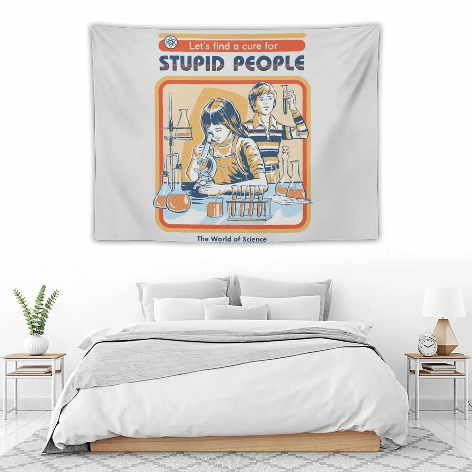 

A Cure For Stupid People Tapestry Cute Room Things Wall Coverings House Decorations Tapestry