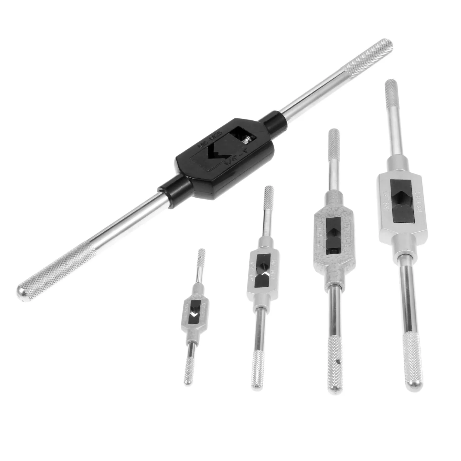 Drold Kunci Pas Dapat Disesuaikan untuk Standar Amerika Thread Tap Handle Steel Hand Tap Holder Tapping ReamerTools untuk Pengerjaan Logam
