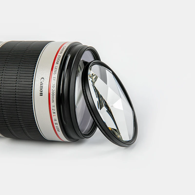 Filtro de cámara de 5 prismas, caleidoscopio de efectos especiales, accesorios de fotografía, lente DSLR, Prisma para accesorios de Sony, Canon y Nikon