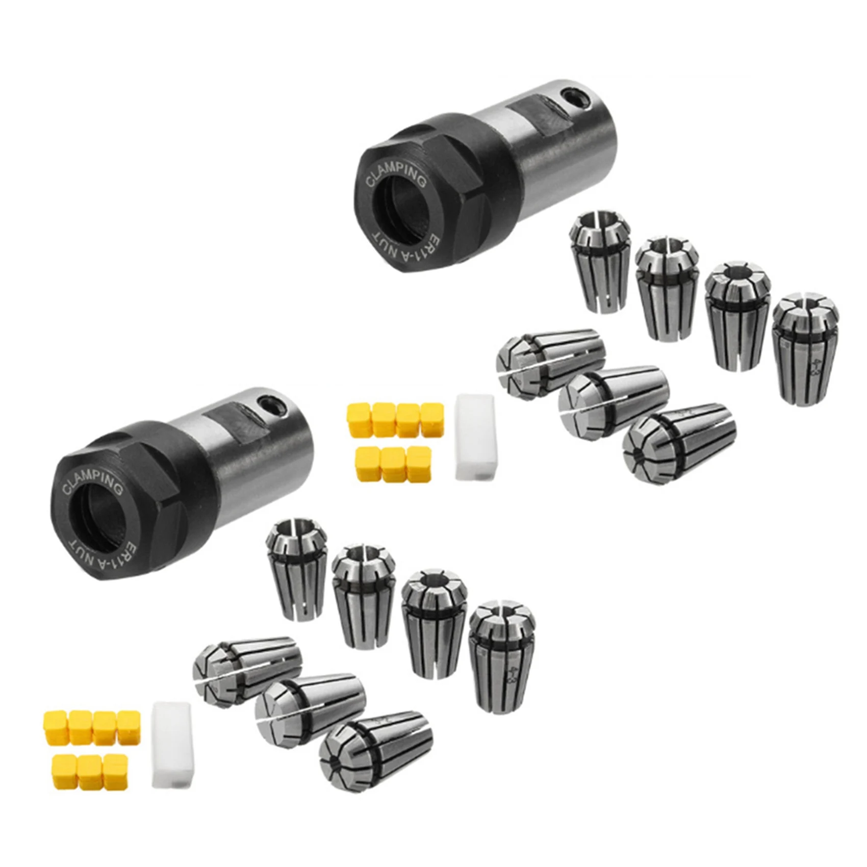 14Pcs ER11 1-7Mm Spring Collets With ER11A 5Mm Motor Shaft Holder Extension Rod-BAAQ