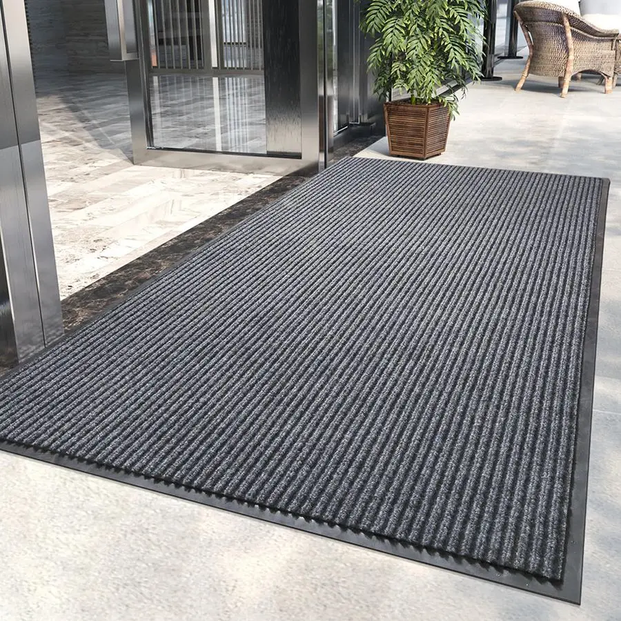 

Коммерческий придверный коврик Moisture Guard x 5, полосатый входной коврик с резиновой основой, низкопрофильный, для коммерческого использования