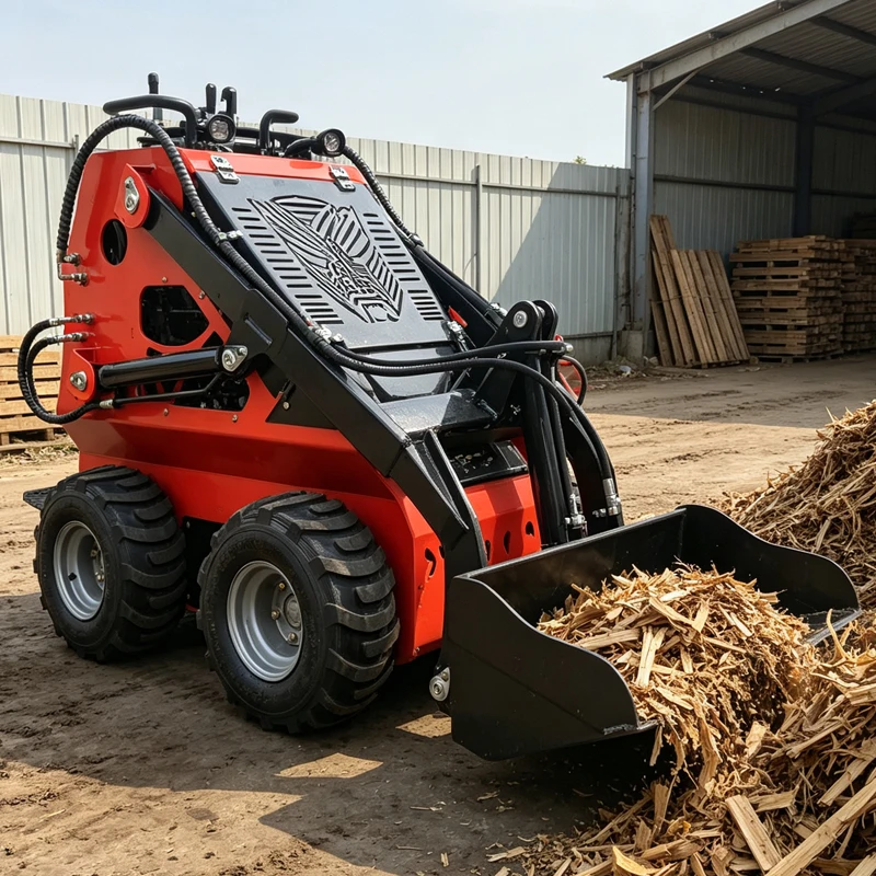 Fast Delivery Mini Skid Steer Loader Small Loader For Narrow Space Farm And Building Work Compact CE EPA EURO5 Skid Steer Loader