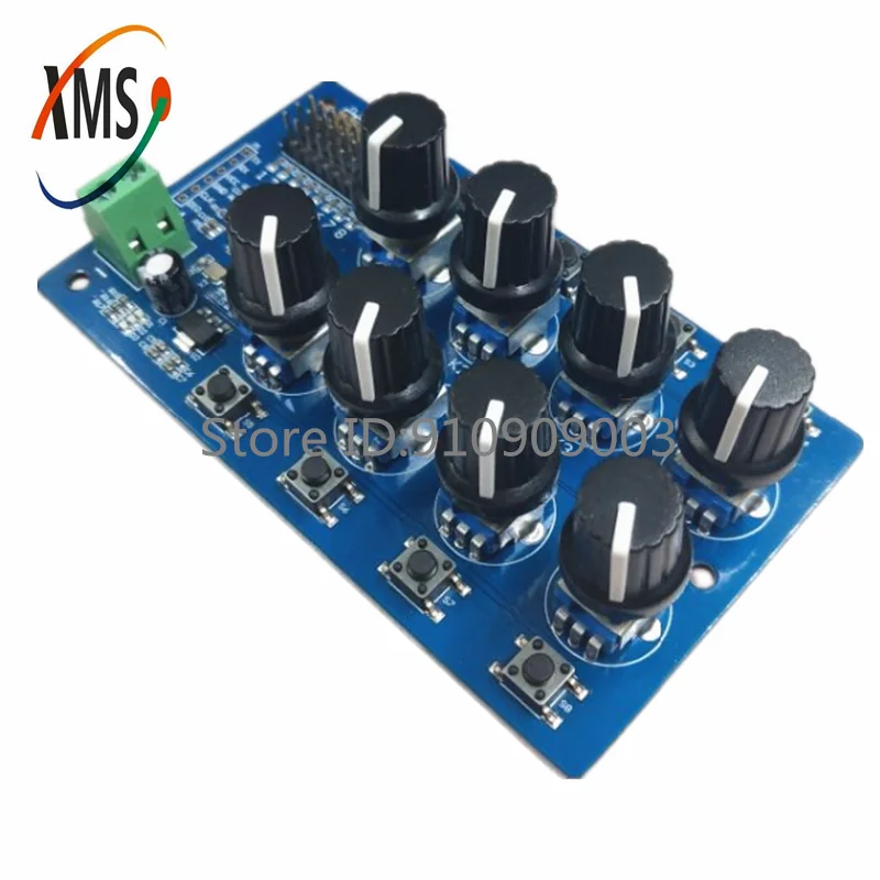 8 Way Channel Servo Controller Module MG995 SG90 Debugging Board Futaba Back Centerer