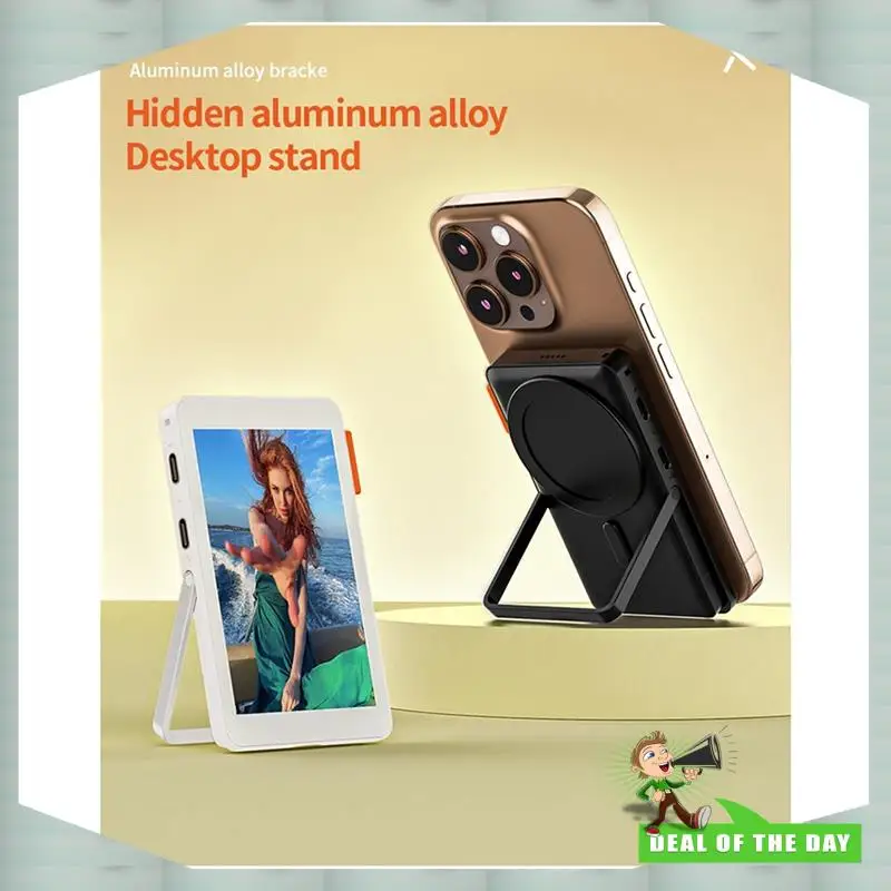 24-Hour Delivery RK-X40F For Smartphone Compatible Magnetic Phone Selfie Monitor Screen Rear Camera For Vlog Live Streaming