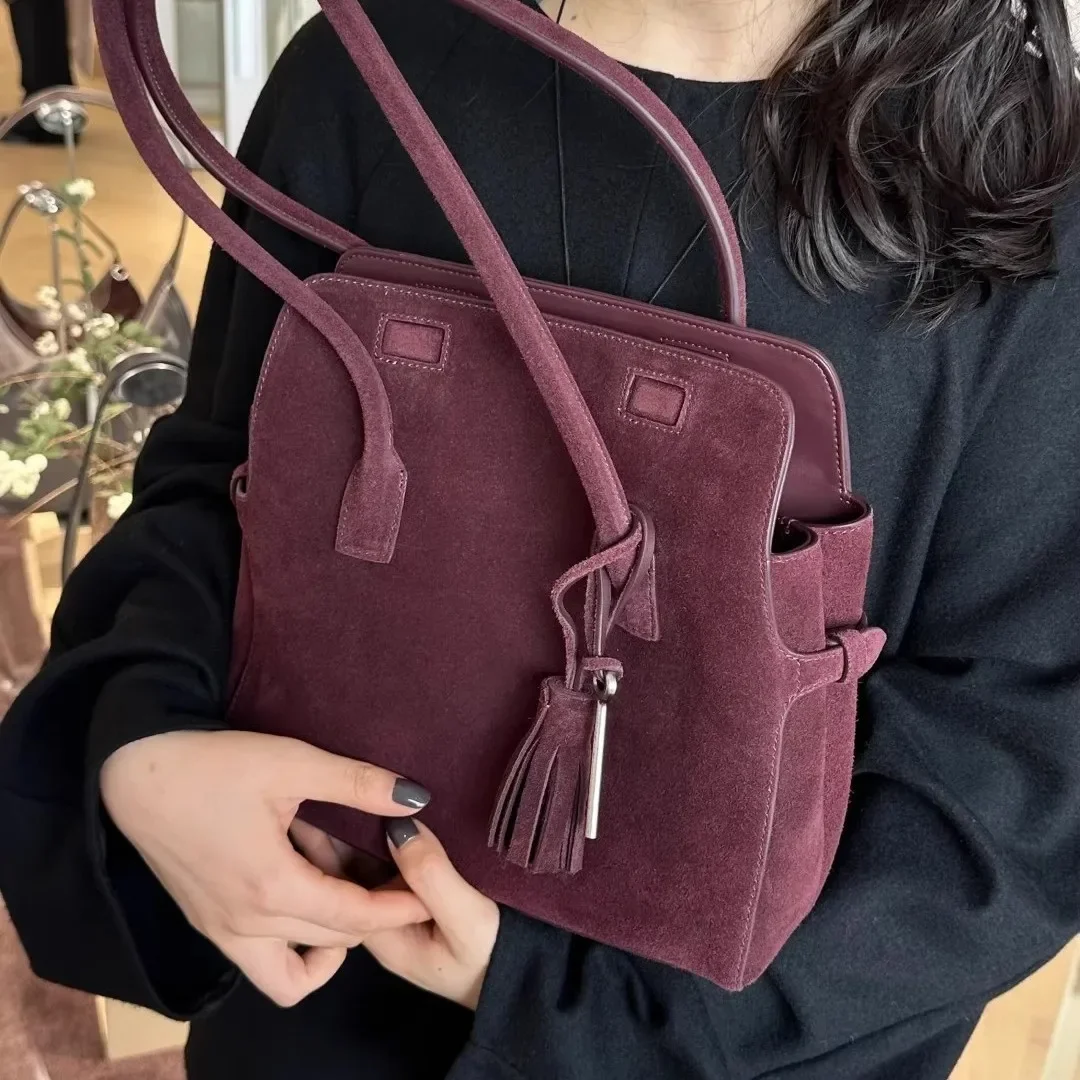 

Motingsome 2025 New Women Shoulder Handbag New Designer Satchel Bags Retro Lady Causal Tote Vintage Calfskin Underarm Purse
