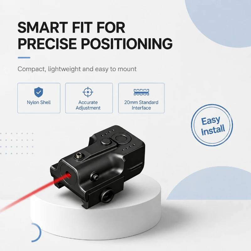 Mini Compact Nylon Auxiliary Position Piece Bidirectional Tunable Structure Match Universal 20mm Fixed Rail Low Weight