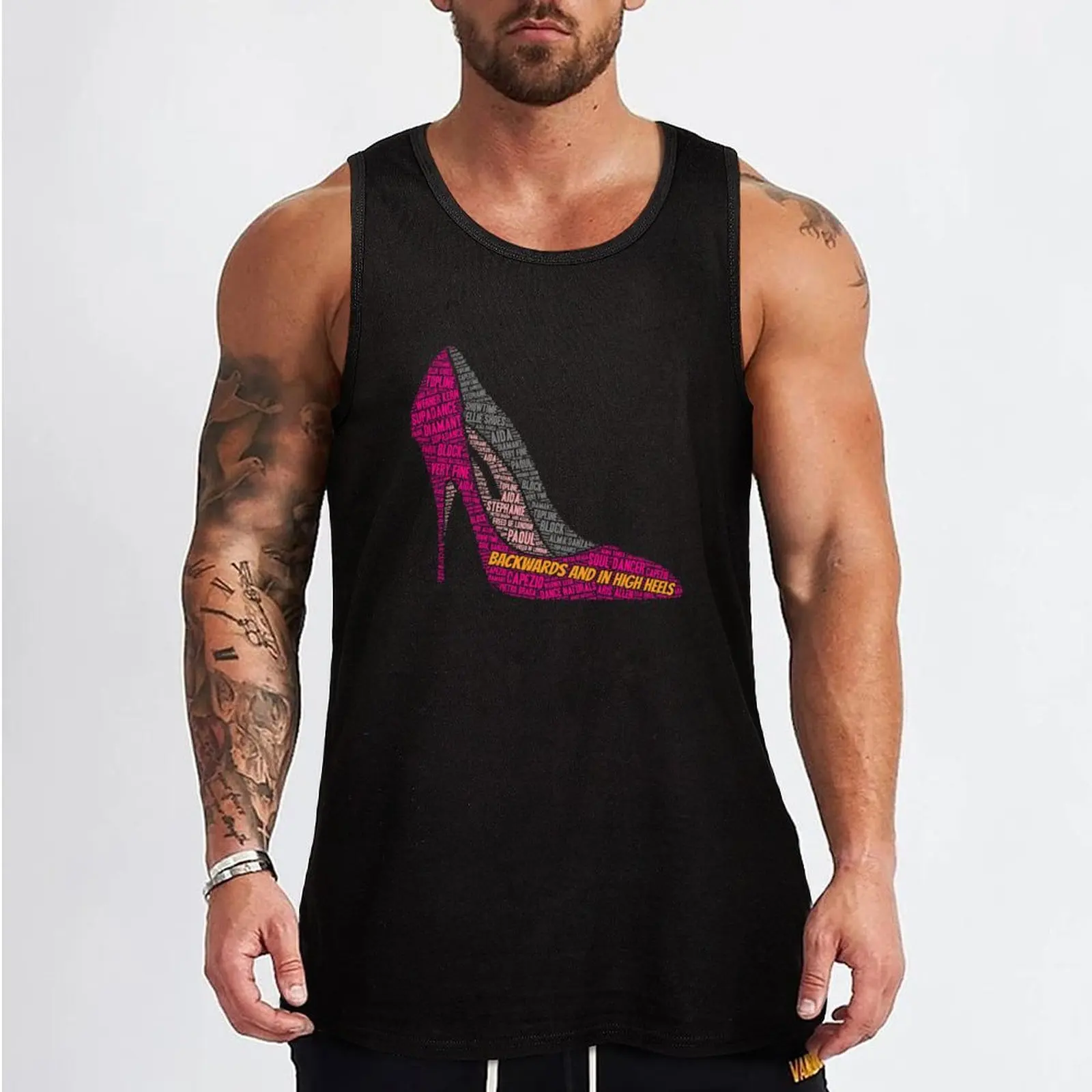 Backwards and in High Heels - Dance Shoes Graphic 3 Tank Top Men's vest tops Vest