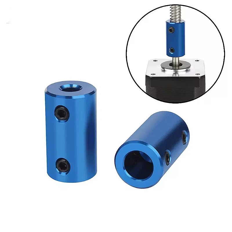 Aluminum 4/5/6mm/6.35mm/7mm/8mm/10mm Blue Rigid Shaft Coupler Rigid Coupling Motor Connector Stepper Motor For 3D Printers Parts