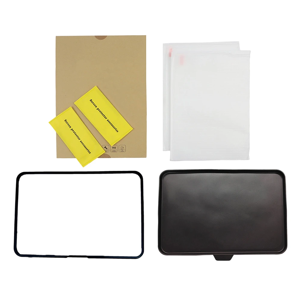 Protective Frame Tempered Glass Kit Tempered Glass Material Silicone Protective Layer Splash Resistant Scratch Resistant