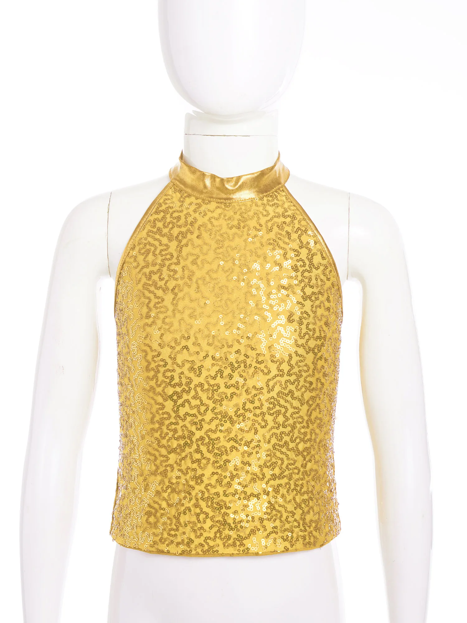

Kids Jazz Dancing Set Girls Street Hip Hop Dance Performance Competition Costume Music Festival Crop Vest with Skirt Outfits