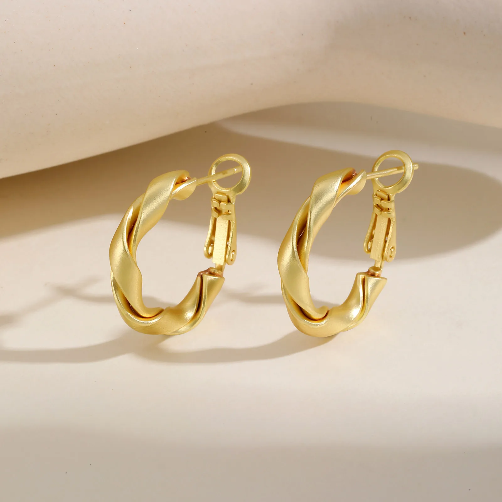 Chic Tassel Knotted Tassel Earrings for Women Cubic Zirconia Huggies Hoop Earrings Female Daily Jewelry Gift