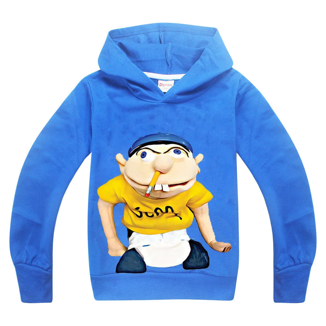 2-16Y Newest Funny JEFFY Youth Kids Cartoon Hoodies Fall/winter Boys Hoody Fashion Outwear Girls Sweatshirt Children Casual Coat