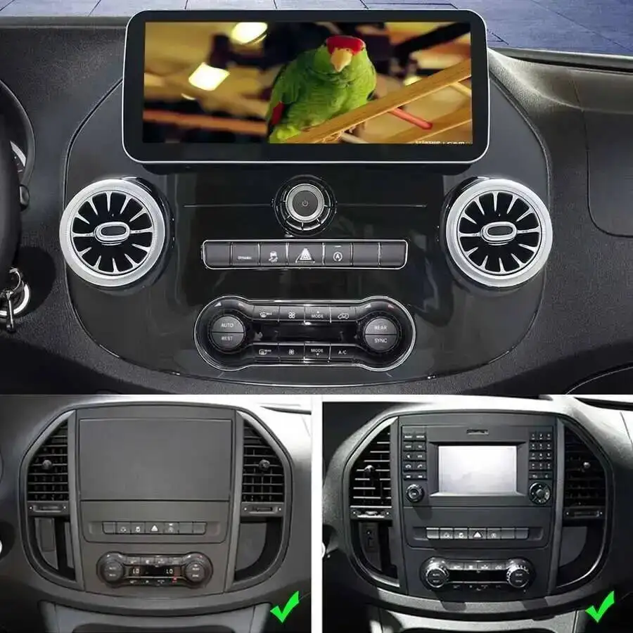 Android Screen For Benz Vito W447 116 2016-2023 Car Radio Auto Stereo GPS Navigation Multimedia Video Player Carplay Head Unit