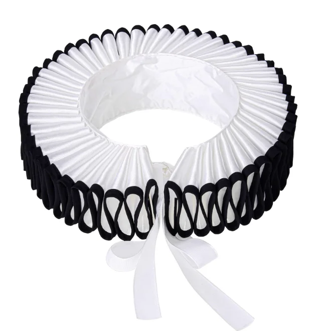Eruo Middle Ages Ruffle Collar Man Decoration
