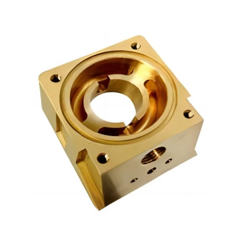 Custom Brass Fixed Frame Panel Bracket 5 Axis CNC Machining Milling Service for Copper And Bronze Machined Parts