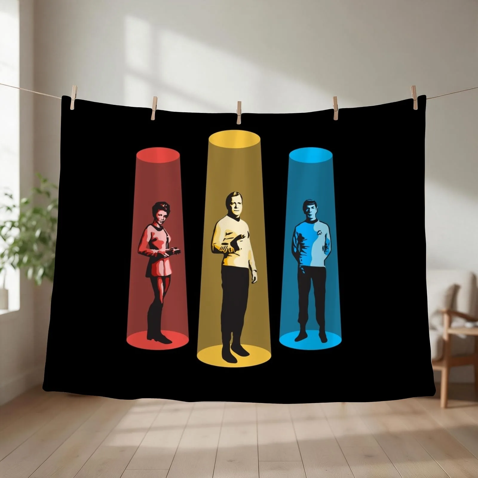Beam Me Up, Scotty Throw Blanket couch cozy soft plush fuzzy picnic outdoor blanket
