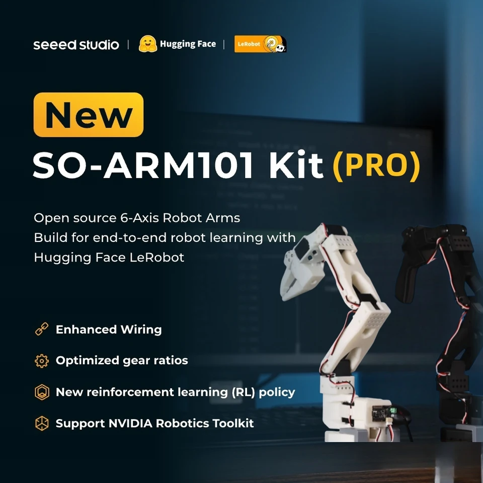 SO-101 kit 新品 SO-ARM101 キットセット SO-ARM101 キット (プロ) 低価格 AI ロボットアーム サーボモーター