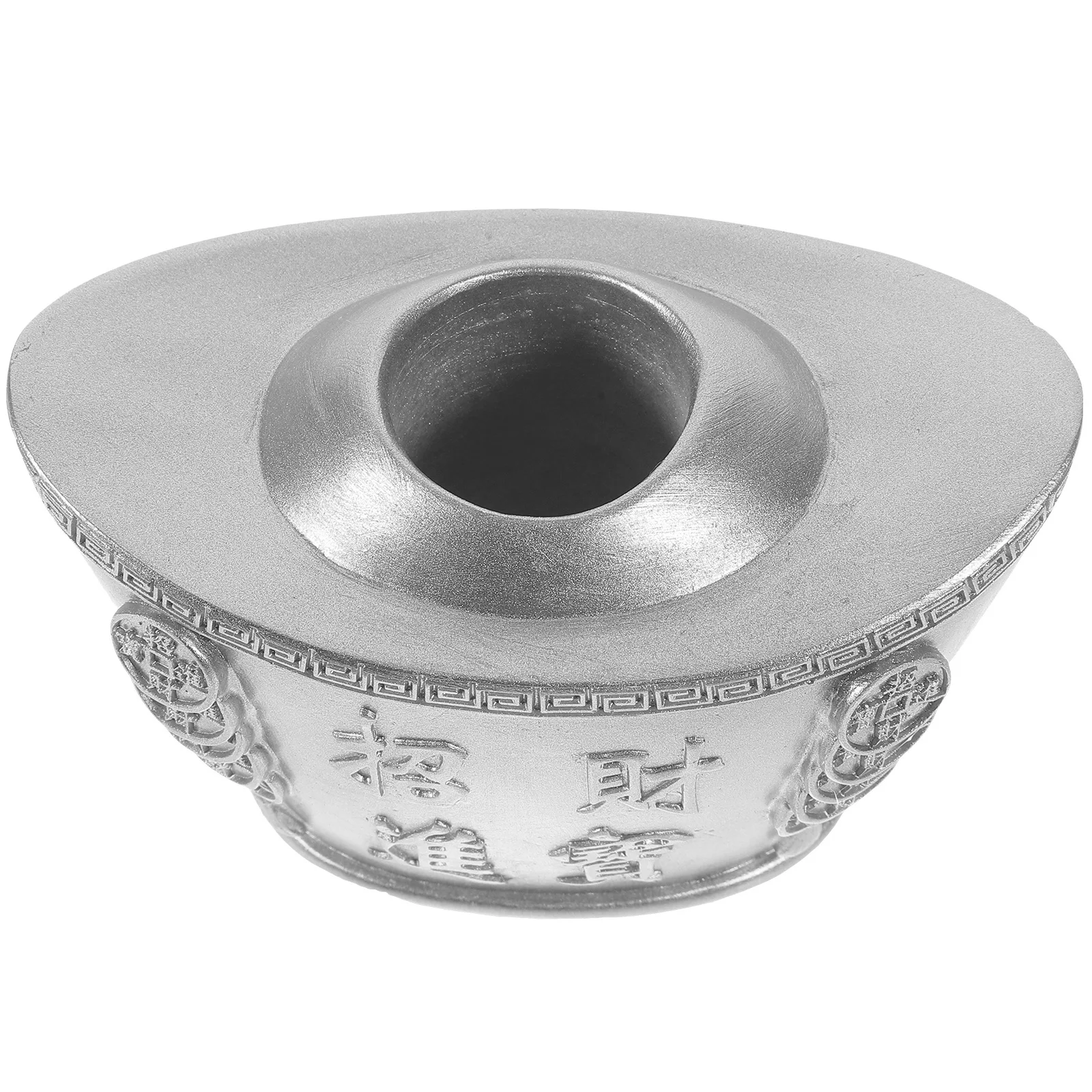 

Ornament Compact Toothpick Holder Desktop Faux Ingot Statue For Home Office Decor Chinese Ingot Decor Tabletop Ornament