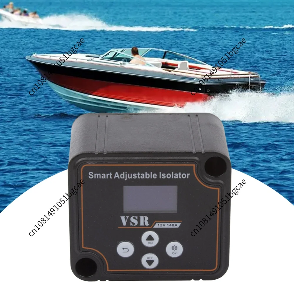 12V 140A Adjustable Dual Battery Isolator Split Charge Smart Dual Battery Smart Isolator for RV Marine Car Vehicle Truck Caravan