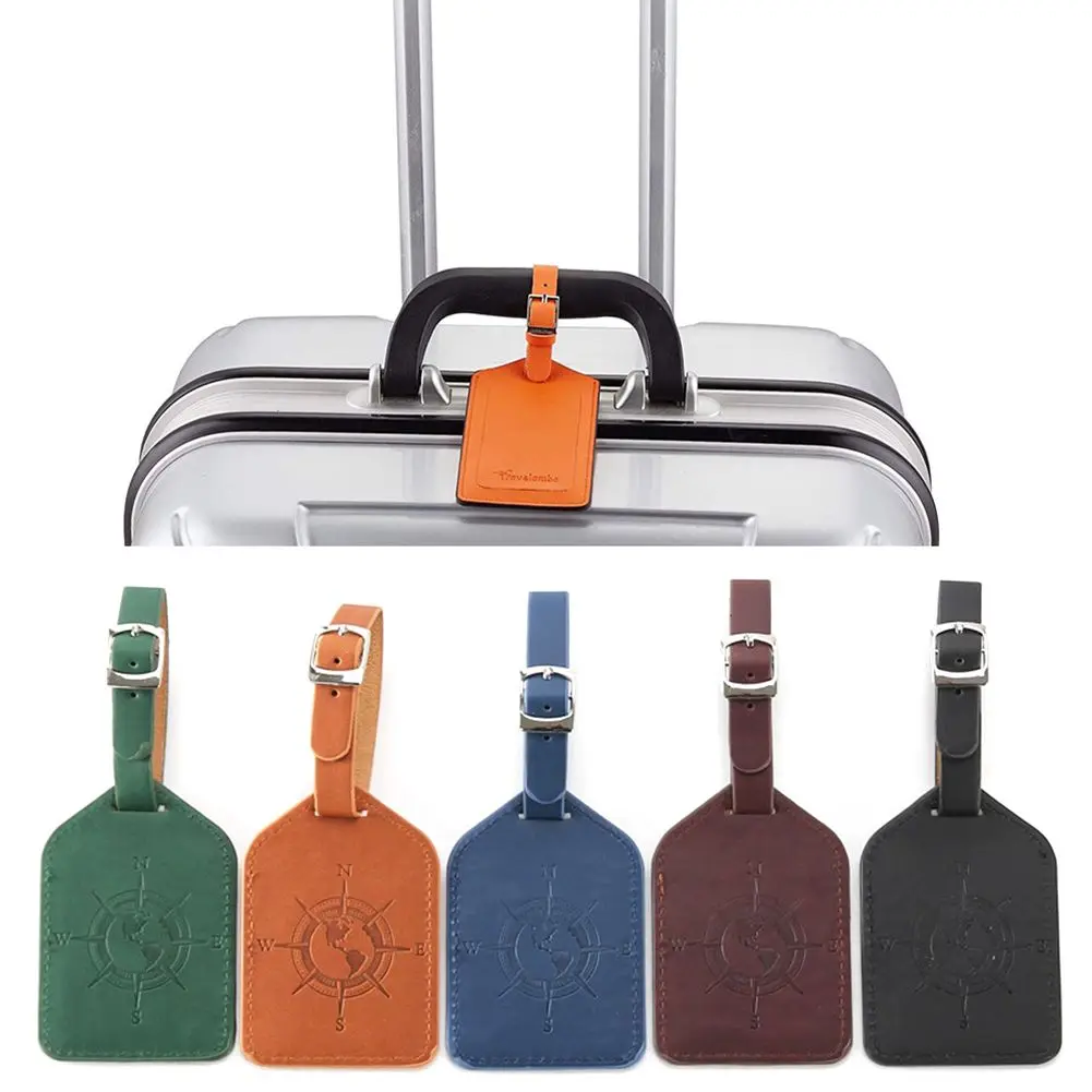 Portable Compass Pattern Travel Accessories Name ID Tags Bag Pendant Suitcase Label Luggage Tag