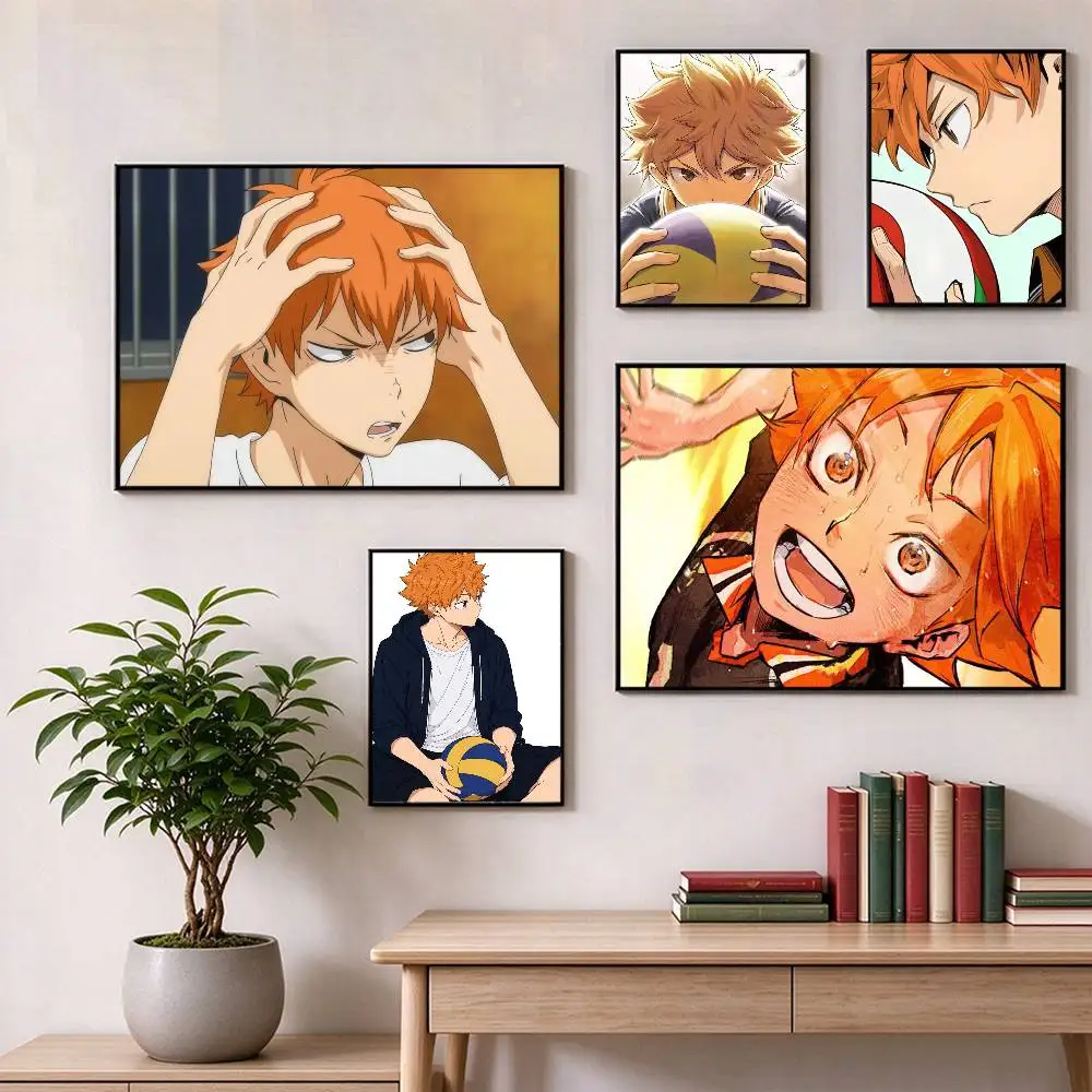 Haikyuu Hinata Shouyou  Poster High Quality Dorm Living Room Aesthetic Wall Decoration Painting Stickers Gift