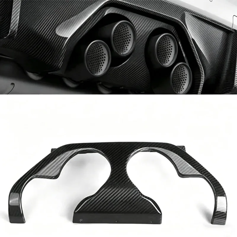 For BMW M2 G87 Coupe 2023-IN MP Style Real Dry Carbon Fiber Rear Diffuser Middle Plate Car Bumper Exterior Parts 1Pcs view 2