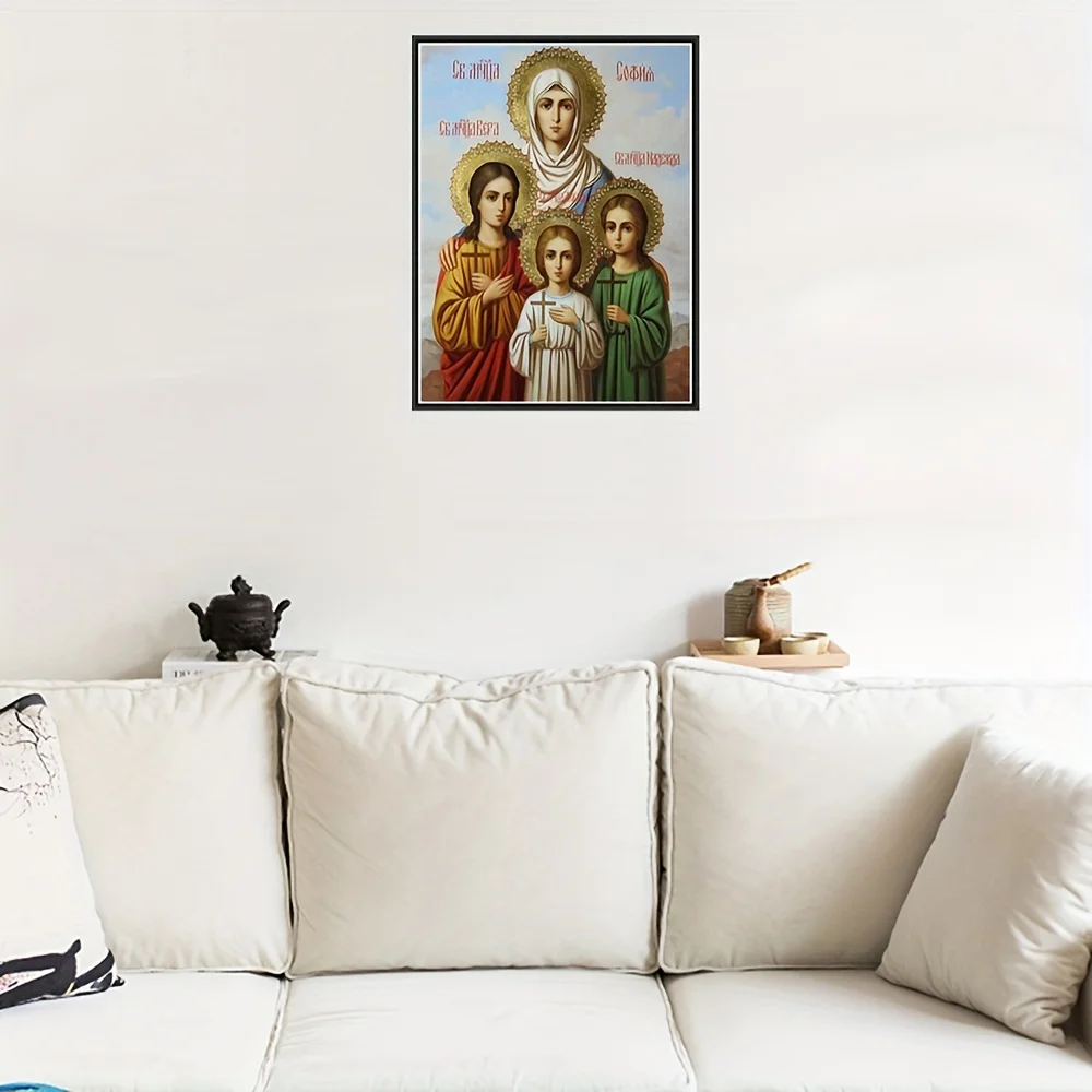 1 Christian Jesus Christ Saint 5D Mosaic Artificial Diamond Painting DIY Art Home Decorative Painting Kit