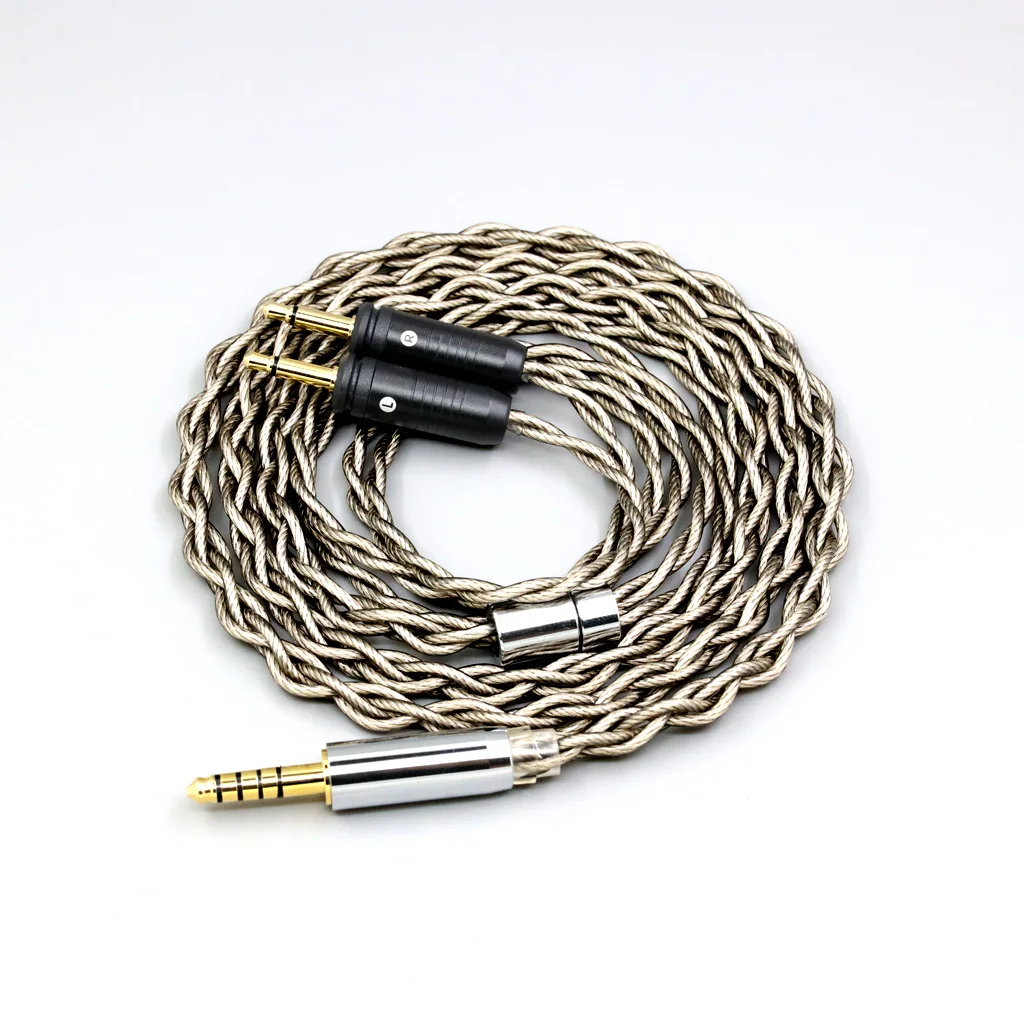 99% الفضة النقية + الجرافين الفضة مطلي درع سماعة كابل ل البؤري واضح Elear Elex Elegia Stellia المزدوج 3.5 مللي متر دبوس LN008264