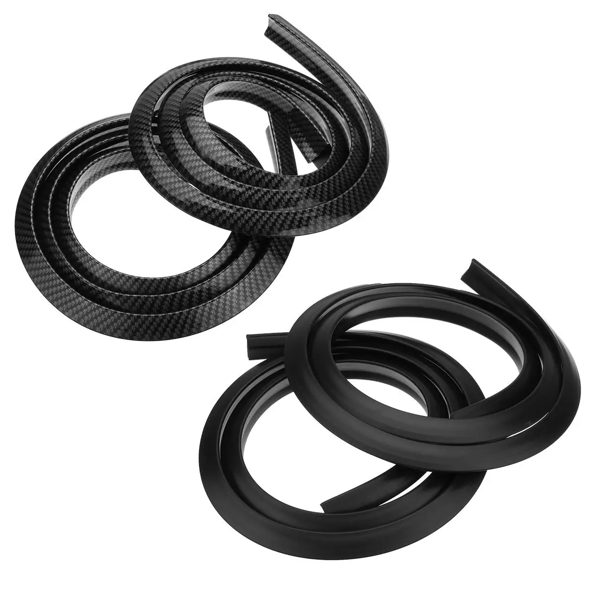 2pcs 150cm Universal Car Mud Flaps Splash Guard for Fender Flare Wheel Eyebrow Cover Moulding Trim Protector Lip