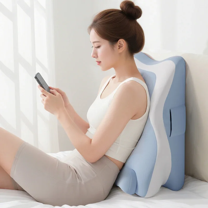 Multifunktionales Körperkissen, großes Kissen für Frauen, Bein- und Taillenkissen, Memory-Schaum-Lesekissen, Gaming-Kissen, Liegekissen fürs Bett, Schlafkissen – Detail 5