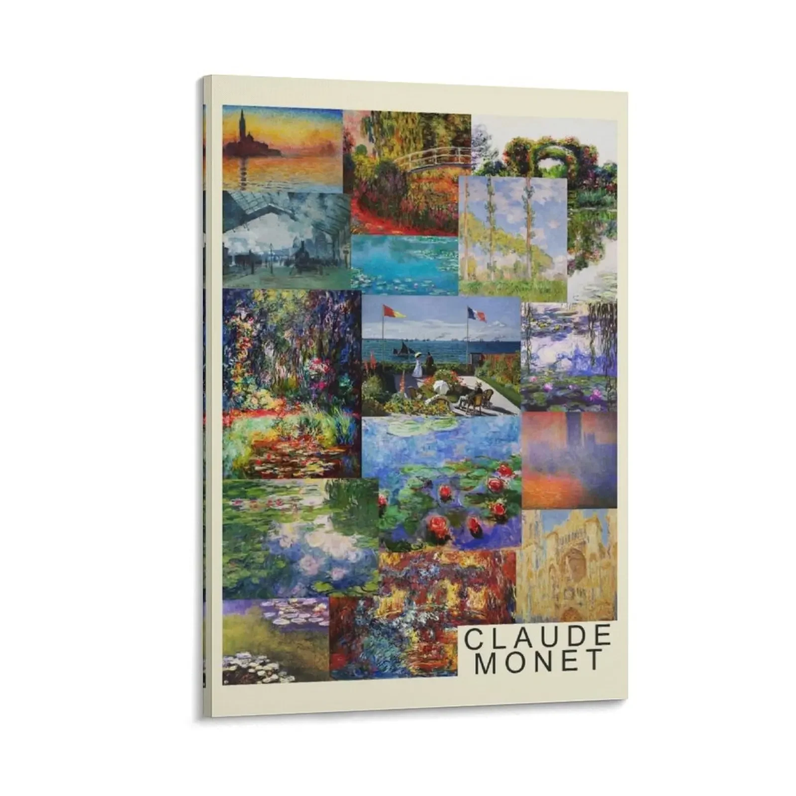 

Claude Monet Paintings Collage Canvas Painting wallpapers home decor wall frame for living room modern home decoration art mural