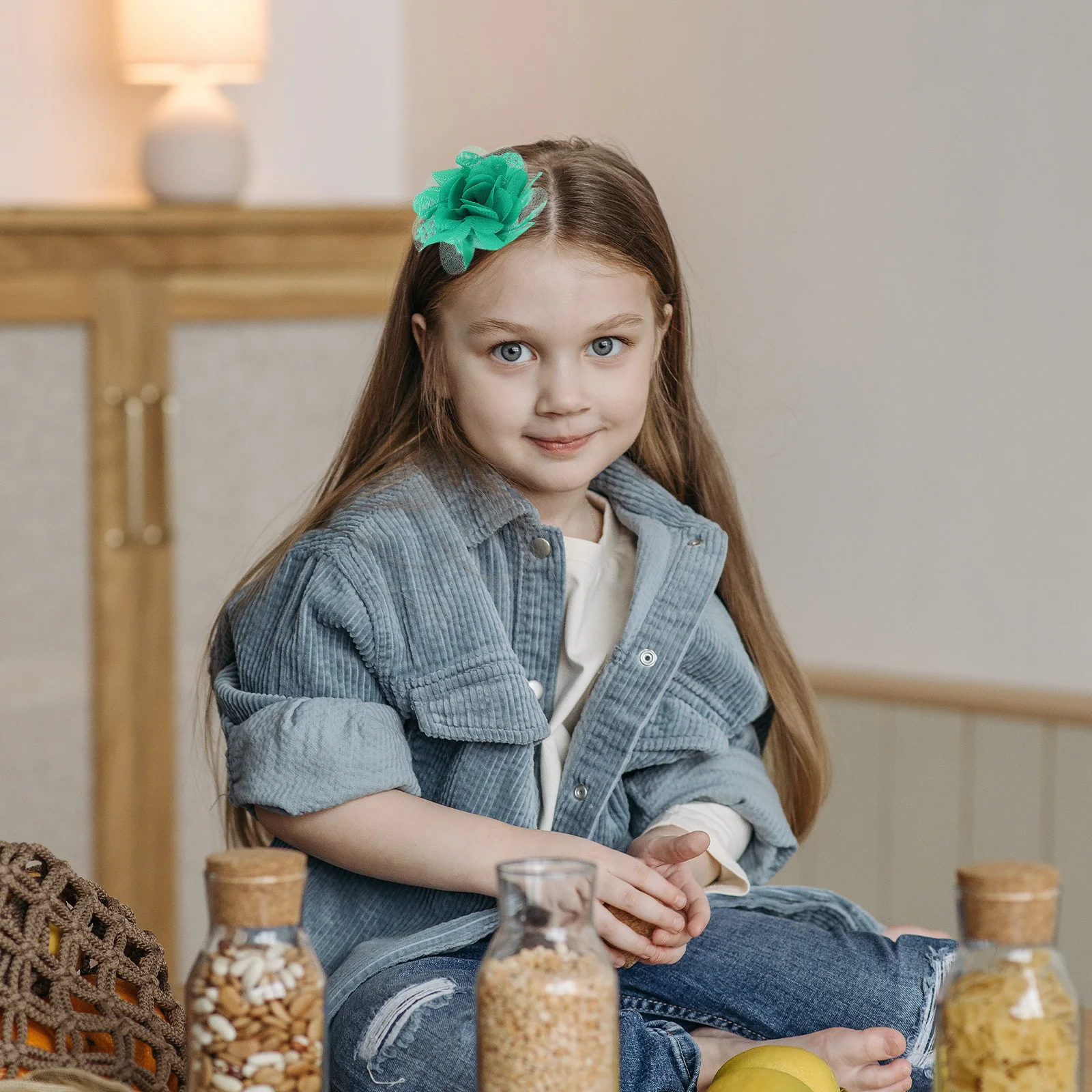 Forcina per capelli da 20 pezzi per ragazze Fermaglio per capelli in chiffon per bambini Forcine per bambina Leggere e confortevoli da indossare tutti i giorni Occasioni speciali