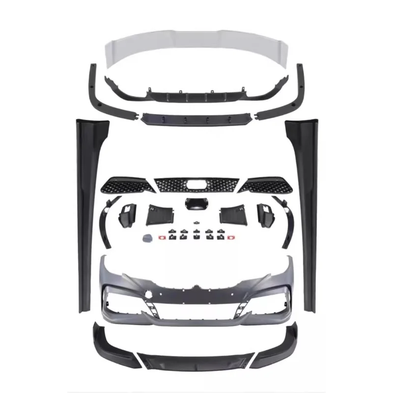 

Unpainted Body kit for BMW 3 Series GS380 320 Modified Front Bumper Assembly Side skirt Rear Lip Tail wing