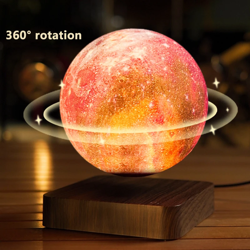 LED Night Light Creative Touch Magnetic Levitation Galaxy Lamp 3 Colors Rotating Bedroom Bedside Atmosphere Nights Lighting