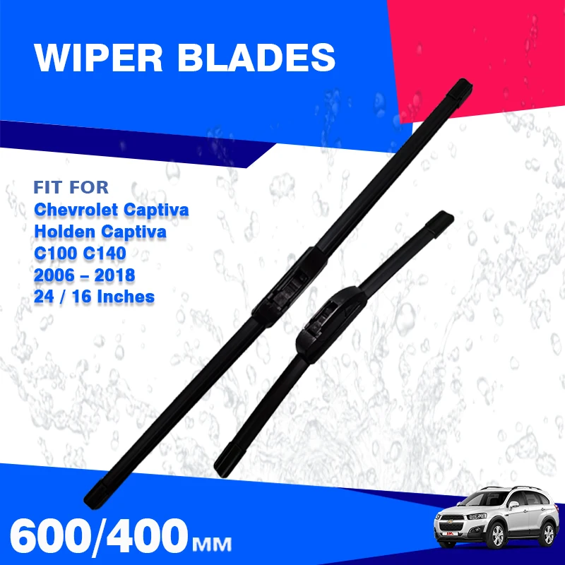 For Chevrolet Captiva Holden Captiva C100 C140 2006 - 2018 Front Windscreen Wiper Blades Windshield Window Cover Accessories Cap