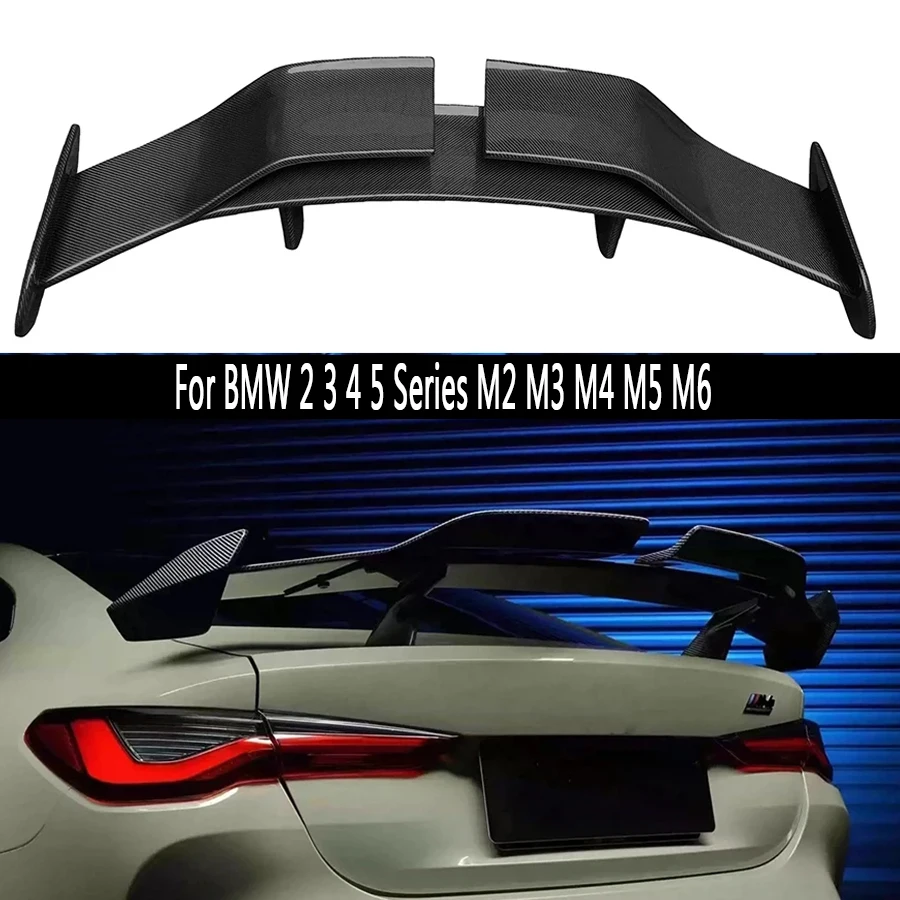 For BMW M3 M4 G80 G82 G83 Carbon Fiber Spoiler Tail fins Rear Trunk Spoiler Guide Wing Rear Wing Upgrade body kit