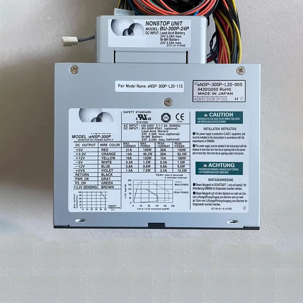 BU-300P For NIPRON BU-300P-24P Industrial Control Computer Equipment Power Supply ENSP-300P-L20-00S