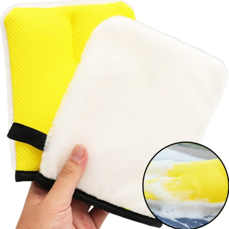 

Антистатические перчатки для удаления пыли без царапин, перчатки для чистки салона автомобиля, перчатки из микрофибры, быстросохнущая варежка для детализации автомобиля для приборной панели