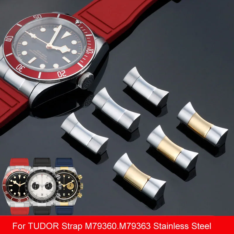 

Stainless Connection Watch Accessories Quality Curved End Link Replace For TUDOR Strap M79360.M79363 Stainless Steel 21mm 22mm
