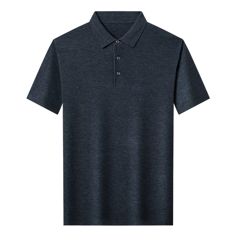 

Хорошее качество, кашемировые шерстяные футболки, мужские весенние повседневные вязаные футболки с отложным воротником, одежда из овечьей шерсти с короткими рукавами, пуловеры, топы