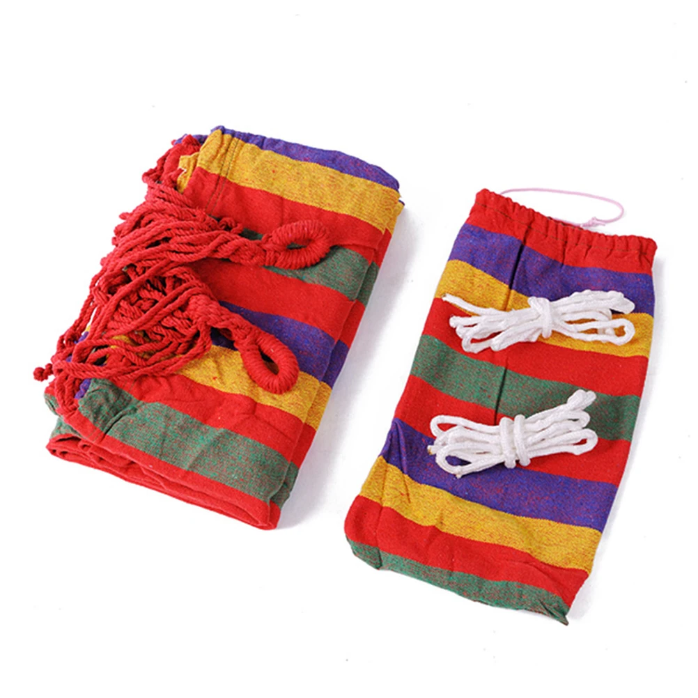 

Durable Hammock Swing Fashion Canvas Camping Outdoor Hanging Sleeping Bed Portable Backpacking Gift