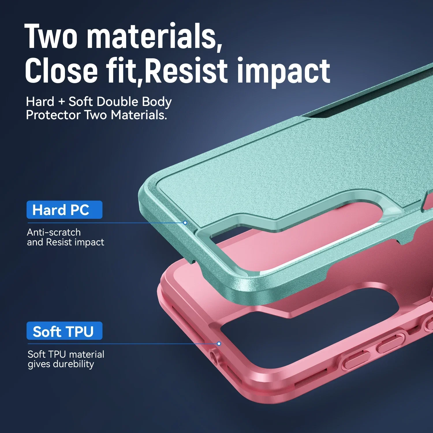 Anti-Vallen Hard Cover Beschermhoes voor Samsung Galaxy S23 S24 S25 Ultra S22 Plus S21 FE S20 5G A15 A55 A35 A16 A56 A36